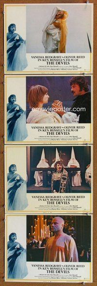 h676 DEVILS 4 move lobby cards '71 Ken Russell, Vanessa Redgrave