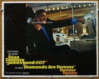 h949 DIAMONDS ARE FOREVER movie lobby card #1 '71 Connery as Bond!