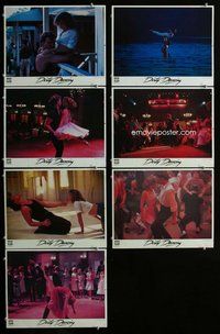 h291 DIRTY DANCING 7 move lobby cards '87 Patrick Swayze, Grey