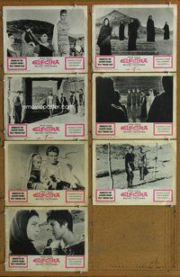 h297 ELECTRA 7 move lobby cards '62 Euripides, Cacoyannis, Greek!
