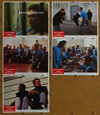 h570 ESCAPE FROM ALCATRAZ 5 move lobby cards '79 Eastwood, Lettick art!