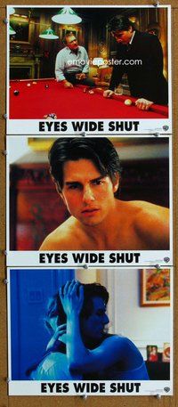 h770 EYES WIDE SHUT 3 move lobby cards '99 Stanley Kubrick, Tom Cruise