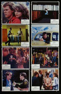h117 FOOTLOOSE 8 move lobby cards '84 dancin' Kevin Bacon, Singer