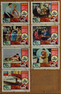 h309 GIRL NAMED TAMIKO 7 move lobby cards '62 Laurence Harvey, Sturges