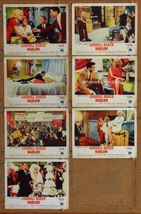 h319 HARLOW 7 move lobby cards '65 Carroll Baker in the title role!