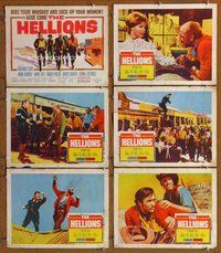 h469 HELLIONS 6 move lobby cards '62 hide your whiskey & your women!