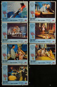 h322 HELLO DOWN THERE 7 move lobby cards '69 Tony Randall, Janet Leigh