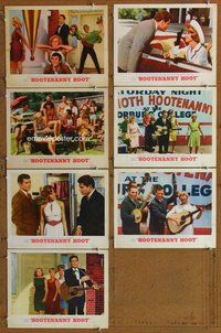 h323 HOOTENANNY HOOT 7 move lobby cards '63 Johnny Cash, country music!
