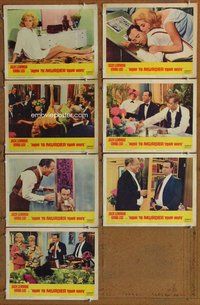 h325 HOW TO MURDER YOUR WIFE 7 move lobby cards '65 Jack Lemmon, Lisi