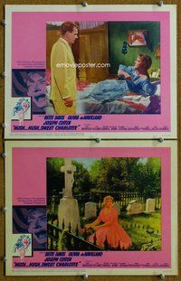 h879 HUSH HUSH SWEET CHARLOTTE 2 move lobby cards '65 Bette Davis