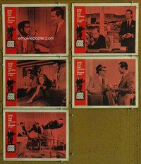 h591 JOHNNY COOL 5 move lobby cards '63 Henry Silva, film noir!