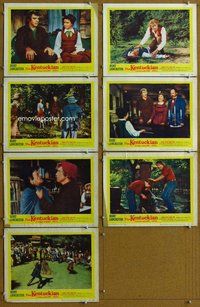 h336 KENTUCKIAN 7 move lobby cards '55 Burt Lancaster, Walter Matthau