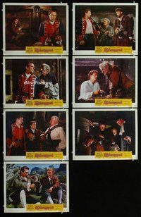 h339 KIDNAPPED 7 move lobby cards '60 Walt Disney, Peter Finch