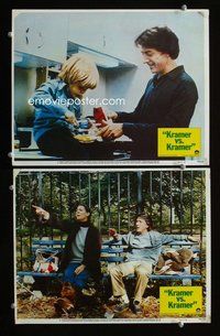 h886 KRAMER VS KRAMER 2 move lobby cards '79 Dustin Hoffman, Streep