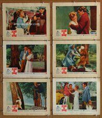 h478 LAD A DOG 6 move lobby cards '61 boy and his Collie dog!