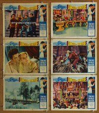 h479 LANCELOT & GUINEVERE 6 move lobby cards '63 Wilde, Jean Wallace