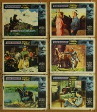 h482 LONELY ARE THE BRAVE 6 move lobby cards '62 Kirk Douglas classic!