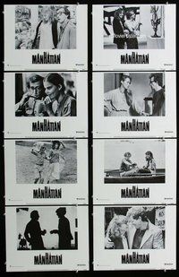 h166 MANHATTAN 8 move lobby cards '79 Woody Allen, Hemingway