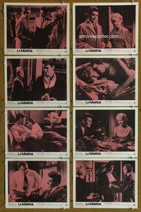 h169 MARK 8 Spanish/U.S. move lobby cards '61 sexual offender crime!
