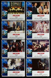 h176 METEOR 8 int'l move lobby cards '79 Sean Connery, Natalie Wood