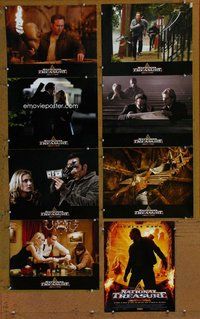 h183 NATIONAL TREASURE 8 move lobby cards '04 Nicholas Cage, Kruger