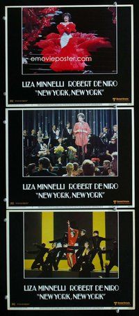 h801 NEW YORK NEW YORK 3 move lobby cards '77 Liza Minnelli in all!