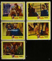 h610 OTHELLO 5 move lobby cards '55 Orson Welles, Shakespeare