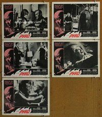 h614 PYRO: THE THING WITHOUT A FACE 5 move lobby cards '63 Sullivan