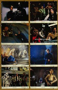 h198 RETURN OF THE JEDI 8 color deluxe 11x14 movie stills '83 George Lucas