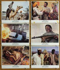 h513 SHAFT IN AFRICA 6 move lobby cards '73 Richard Roundtree