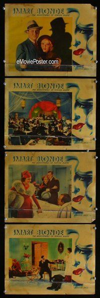 h727 SMART BLONDE 4 move lobby cards '36 Farrell in 1st Torchy Blane!
