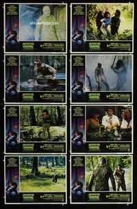 h219 SWAMP THING 8 move lobby cards '82 Wes Craven, Adrienne Barbeau