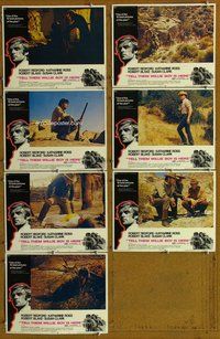 h398 TELL THEM WILLIE BOY IS HERE 7 move lobby cards '70 Robert Redford