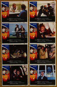h228 TIME AFTER TIME 8 move lobby cards '79 Malcolm McDowell, Warner