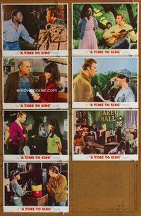 h410 TIME TO SING 7 move lobby cards '68 Hank Williams Jr., Fabares