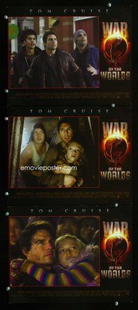 h821 WAR OF THE WORLDS 3 move lobby cards '05 Tom Cruise