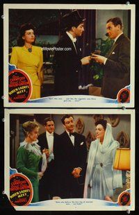 h930 WHEN LADIES MEET 2 move lobby cards '41 Joan Crawford, Garson