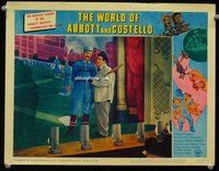 h973 WORLD OF ABBOTT & COSTELLO movie lobby card #2 '65 Bud & Lou!
