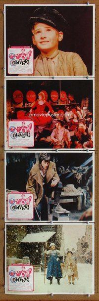 h715 OLIVER 4 Mexican move lobby cards '69 Charles Dickens, Ron Moody