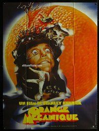 k144 CLOCKWORK ORANGE French one-panel movie poster R82 Stanley Kubrick