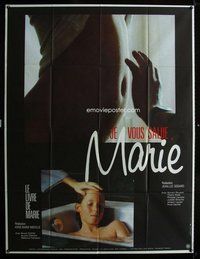 k171 HAIL MARY/BOOK OF MARY French one-panel movie poster '80s Godard