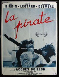 k184 LA PIRATE French one-panel movie poster '84 Jane Birkin, Jacques Doillon