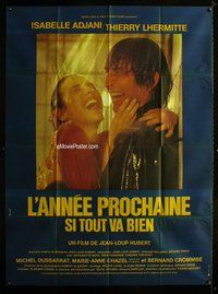 k212 NEXT YEAR IF ALL GOES WELL French one-panel movie poster '81 Adjani