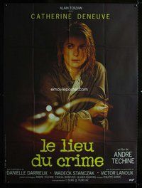 k235 SCENE OF THE CRIME French one-panel movie poster '86 Catherine Deneuve