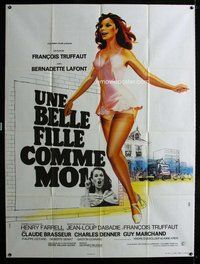 k238 SUCH A GORGEOUS KID LIKE ME French one-panel movie poster '73 Truffaut