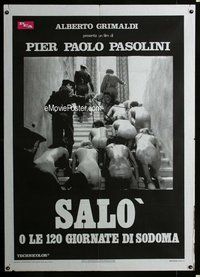 k516 120 DAYS OF SODOM Italian one-panel movie poster '75 Pier Paolo Pasolini
