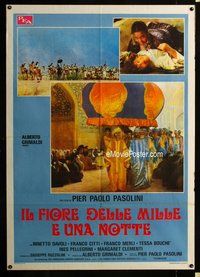 k522 ARABIAN NIGHTS Italian one-panel movie poster '74 Pier Paolo Pasolini