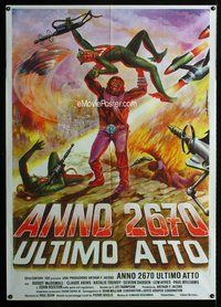 k531 BATTLE FOR THE PLANET OF THE APES Italian one-panel movie poster '73