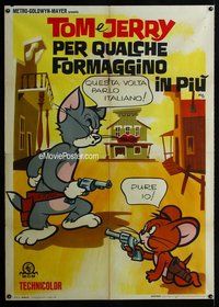 k563 TOM E JERRY PER QUALCHE FORMAGGINO UN PIU Italian 2panel '65 Tom and Jerry by Nano!