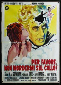 k568 FEARLESS VAMPIRE KILLERS Italian one-panel movie poster R70s sexy Tate!